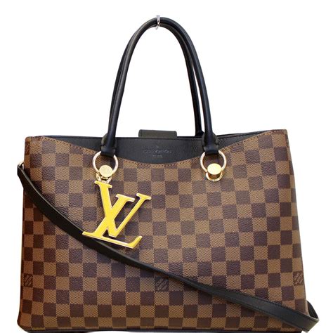 borsa lv riverside|LOUIS VUITTON Damier Ebene LV Riverside Black.